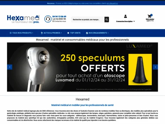 Hexamed : mobilier et matériel médical varié et de qualité