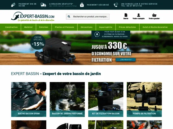 Expert bassin, spécialiste des baches bassin EPDM