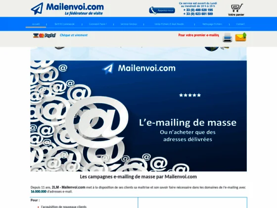 Mailing de masse et nettoyage de fichiers email