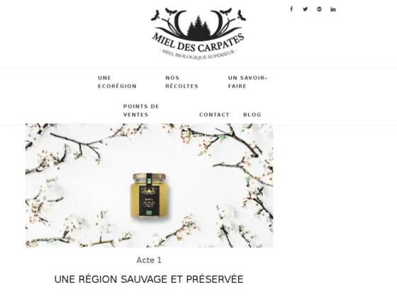 MIEL DES CARPATES Site Officiel : Miel bio, Miel naturel.