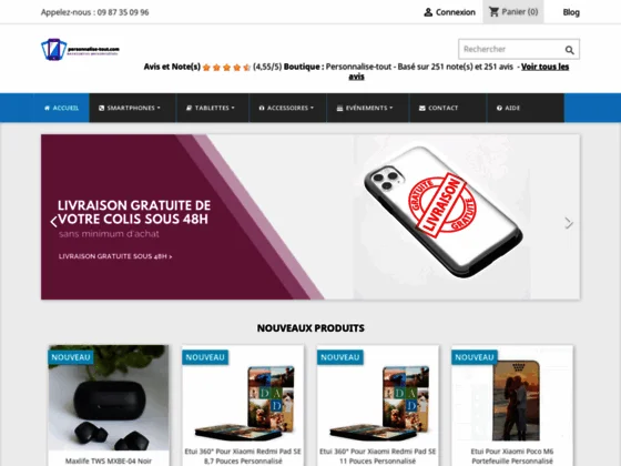 Personnalisation de coques et étuis mobiles