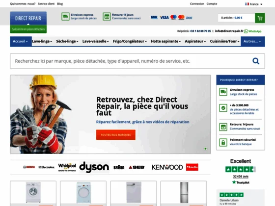 Direct Repair, le spécialiste en pièces détachées