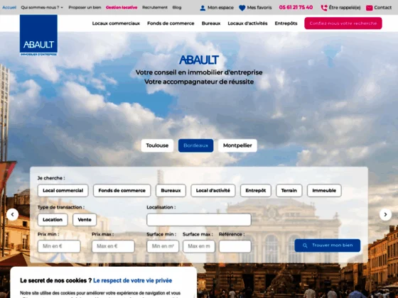 Agence immobiliere entreprise, vente commerce à Toulouse, Bordeaux et Montpellier | Abault commerces