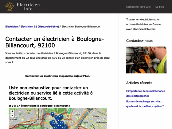 Electricien Boulogne Billancourt