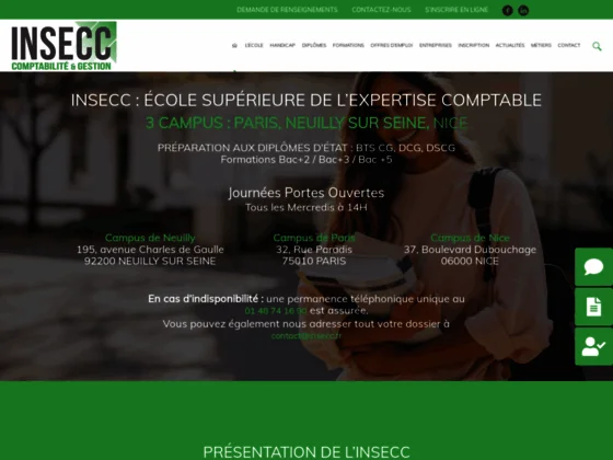 Insecc - École supérieure de comptabilité et de gestion 