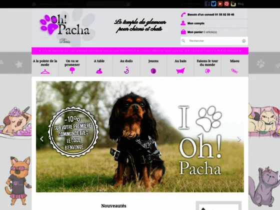 Boutique pour chien Oh ! Pacha