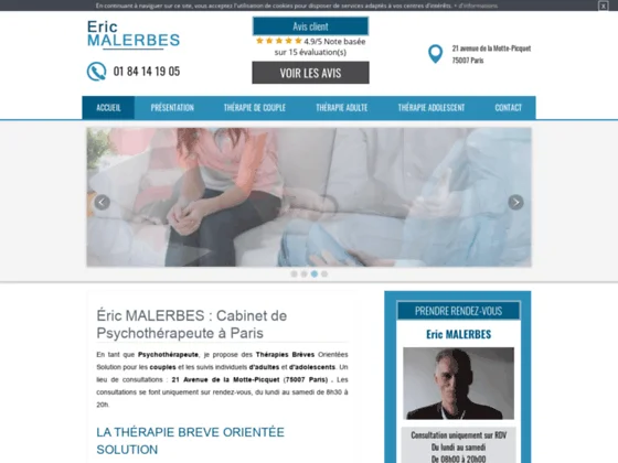 Psychothérapeute Éric MALERBES à Paris 
