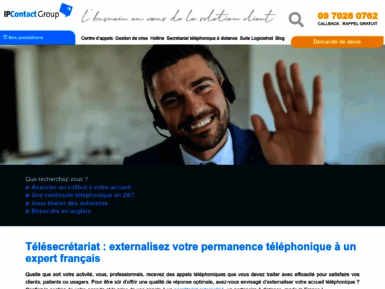 Permanence téléphonique externalisé ipcontact