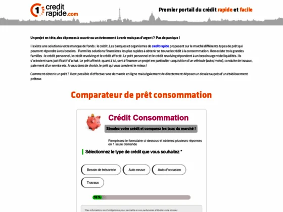 Accédez au crédit à la consommation rapide