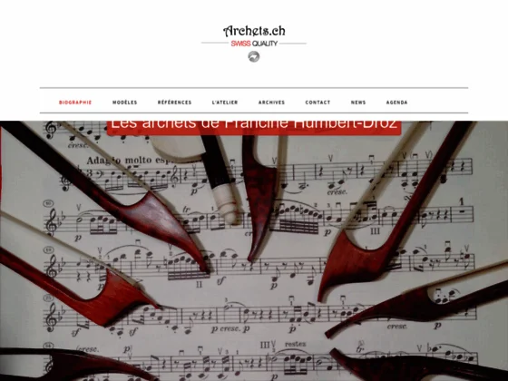 Création d'archets en Suisse