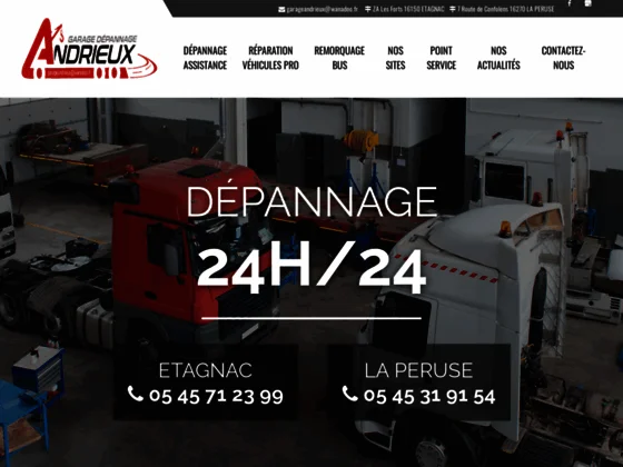 Garage en Charente : Garage Andrieux pour véhicules lourds 