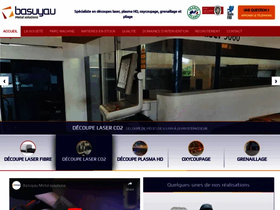 Basuyau, spécialiste dans la découpe laser