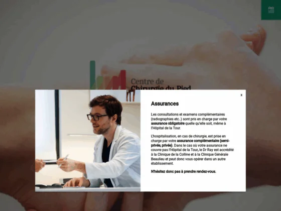 Clinique orthopédique Genève - Centre de chirurgie du pied