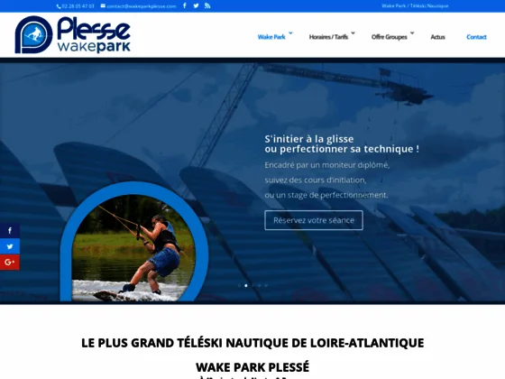 Téléski Nautique Nozay Etang de Buhel