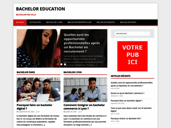 Bachelor Education : retrouvez les bachelors par ville