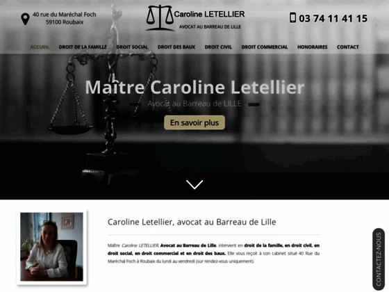 Avocat en droit commercial à Lille: Maître Caroline Letellier