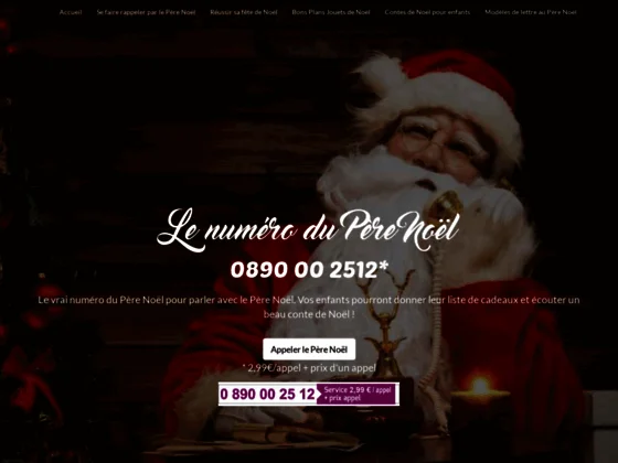 Le site pour appeler le Père Noël en famille