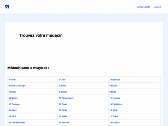 médecin généraliste Algérie 