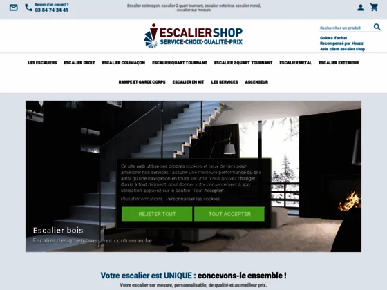 Escalier-Shop.fr : escaliers en kit ou sur mesure