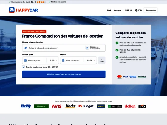 Happycar: comparateur de location de véhicule