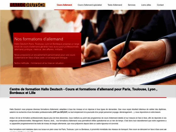 cour d'allemand à Paris 