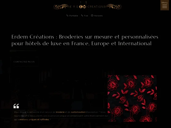 Linge de maison haute gamme avec Erdem Créations