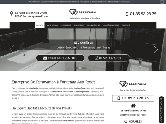 ESC CHAILLOUX à Fontenay-aux-Roses: Plomberie rénovation de salle de bain