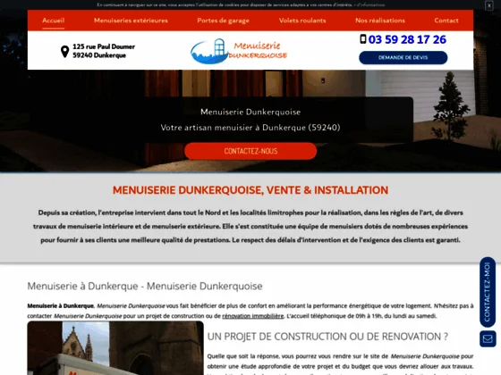 Menuiserie Dunkerquoise: Votre artisan menuisier à Dunkerque dans le Nord (59) 