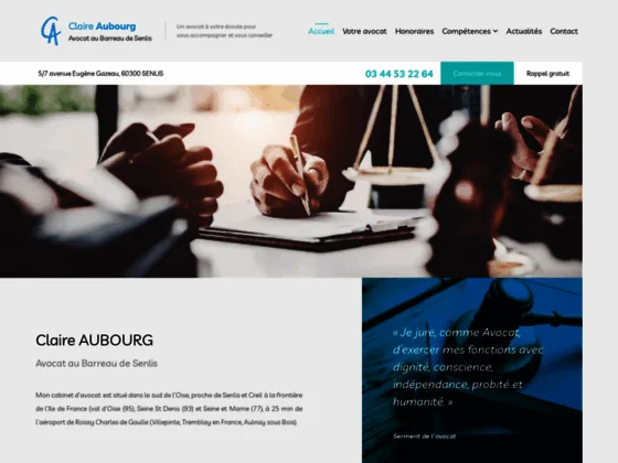 Cabinet de Maître Claire Aubourg: Avocat au barreau de Senlis (60)