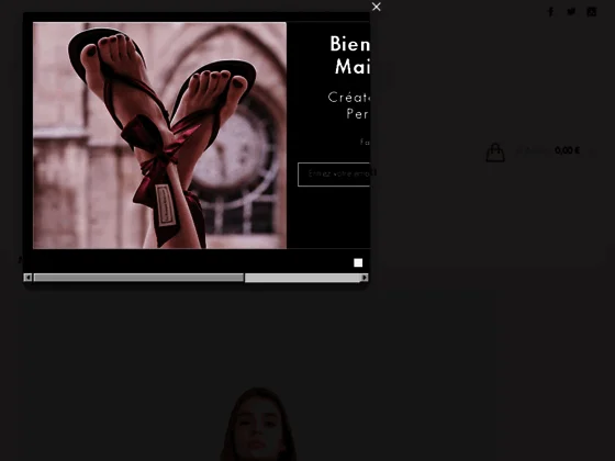 Maison Ruban sandales à ruban pour femmes