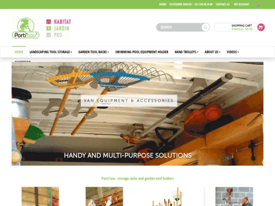 Support outils de jardin