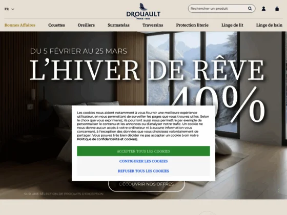 Drouault – couette hiver chaude et confortable 