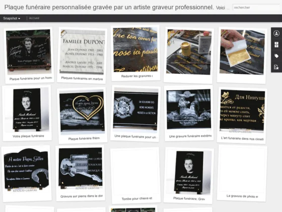 Plaque de cimetière pour sépulture 