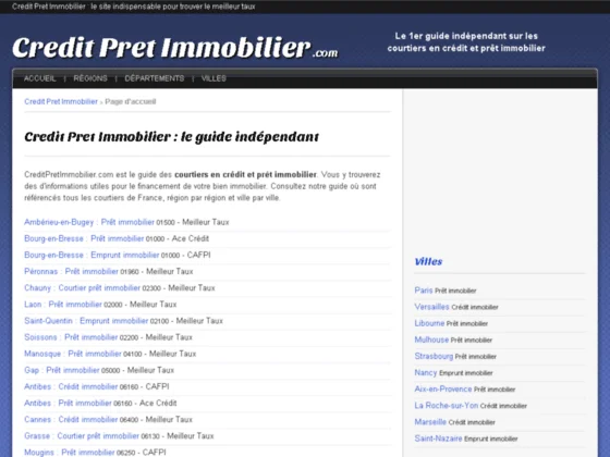 Le 1er guide indépendant sur les courtiers en crédit et prêt immobilier