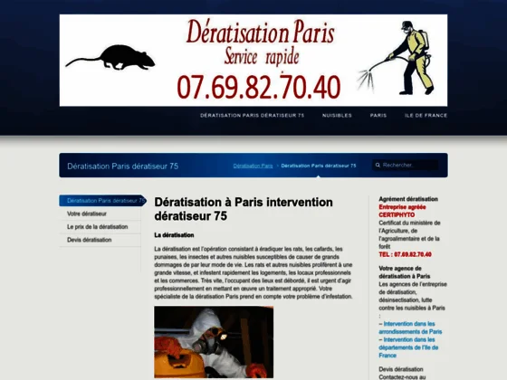 Entreprise de dératisation