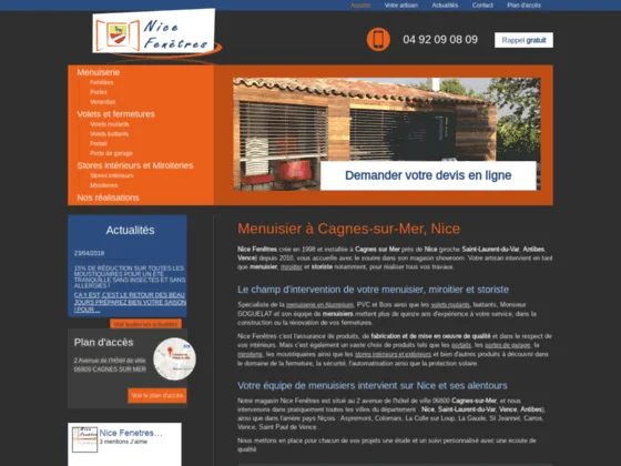  Pose volets Cagnes-sur-mer, Nice 