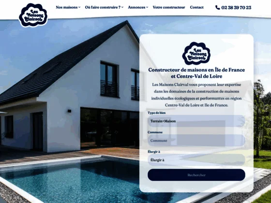 Les maisons clairval Essonne