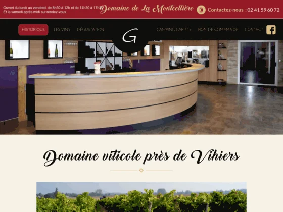 Boutique en ligne de vins d'Anjou - Domaine de la Montcellière