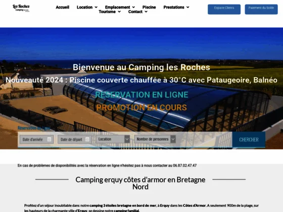 Camping Erquy, location de vacances