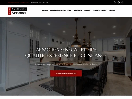 comptoir de cuisine - Armoires Senécal