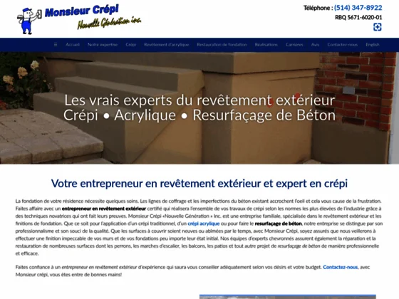 Revêtement acrylique - Monsieur Crépi