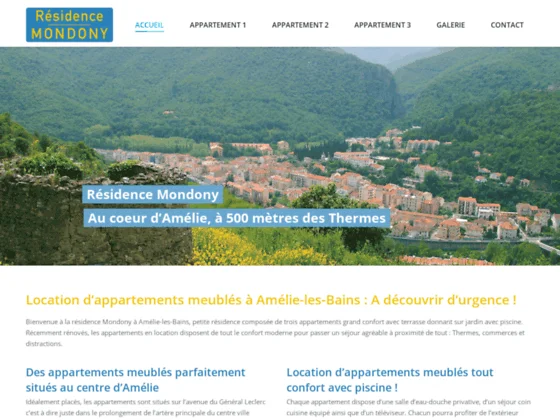 Location appartement à Amélie-les-Bains avec piscine - Vallespir