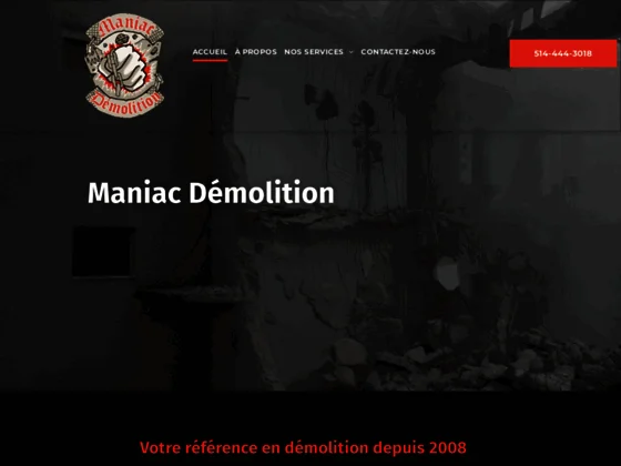 Entreprise de démolition - Maniac Démolition