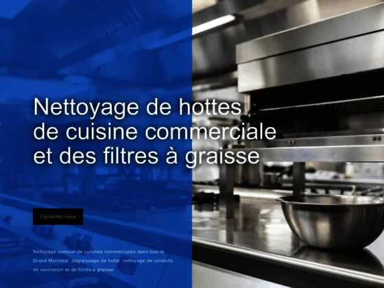 Nettoyage de hotte de cuisine