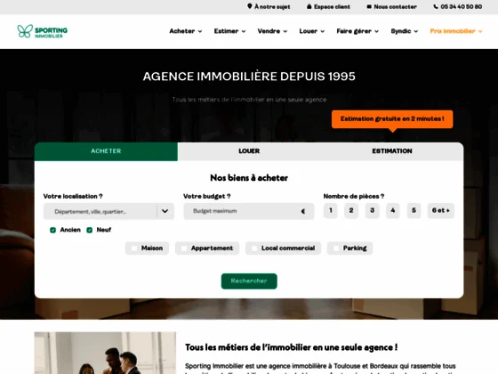 Sporting Immobilier, agence immobilière Toulouse