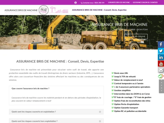 Assurance engin de chantier 
