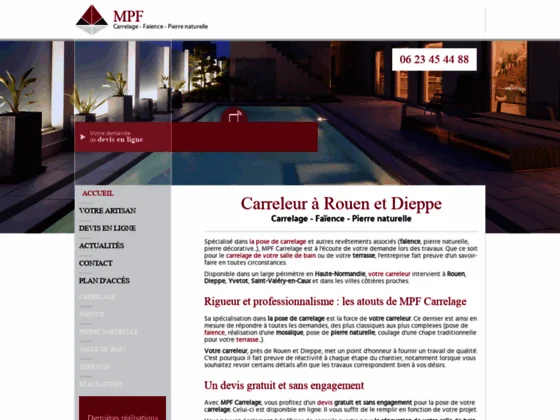  Société de carrelage à Rouen, Dieppe et Yvetot 