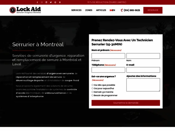 Serrurier commercial et résidentiel à Montréal