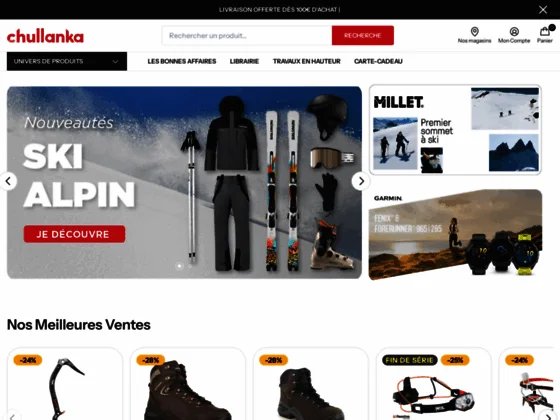 Chullanka : équipements sports de montagne et outdoor