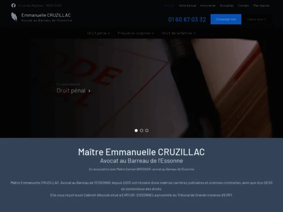Avocat, Evry - Maître Cruzillac
